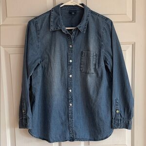 J. Jill Denim Shirt in Indigo Blue